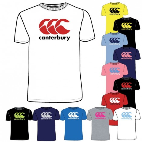 Adulte CCC Logo Tee Canterbury Tee Shirt Bleu 