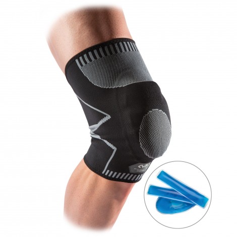 Genouillère de récupération 4-Way Elastic avec packs froids Genouillère de récupération 4-Way Elastic avec packs froids Mc David