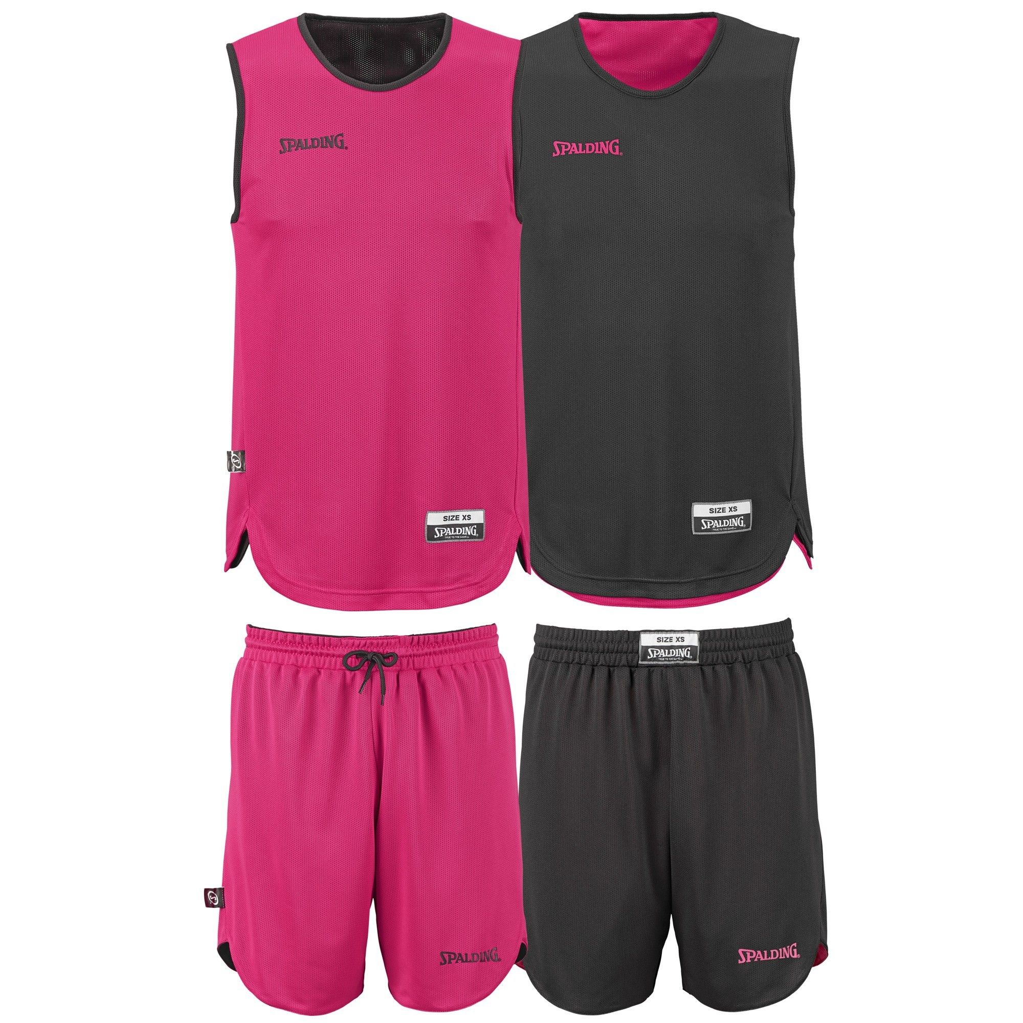 Tenue de basket Double face Spalding junior noir/blanc