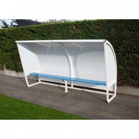 Abris de touche acier galvanisé plastifié Blanc - Hauteur 2m - Sporti 060104