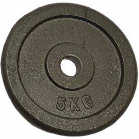 Poids disque en fonte 5 kg - Sporti 062758