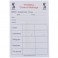 Carnet de 15 cartes seul d'arbitrage Foot