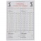 Carnet de 15 cartes seul d'arbitrage Handball