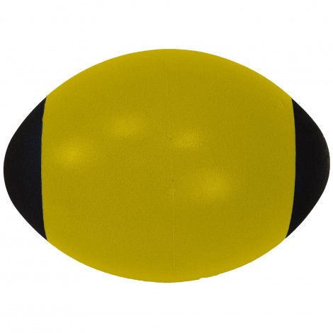 Ballon Mousse Rugby Jaune Sporti