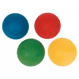 Lot de 4 balles rebondissantes diam. 6.5 cm - Sporti 099001U