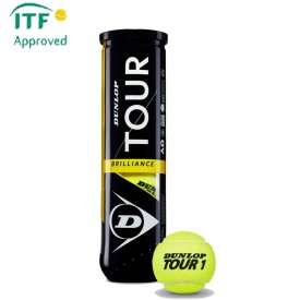 Tube 4 balles Dunlop Tour Brilliance - Dunlop 601327