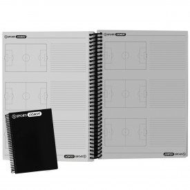 Carnet coach à spirales Football Format A4 Sporti