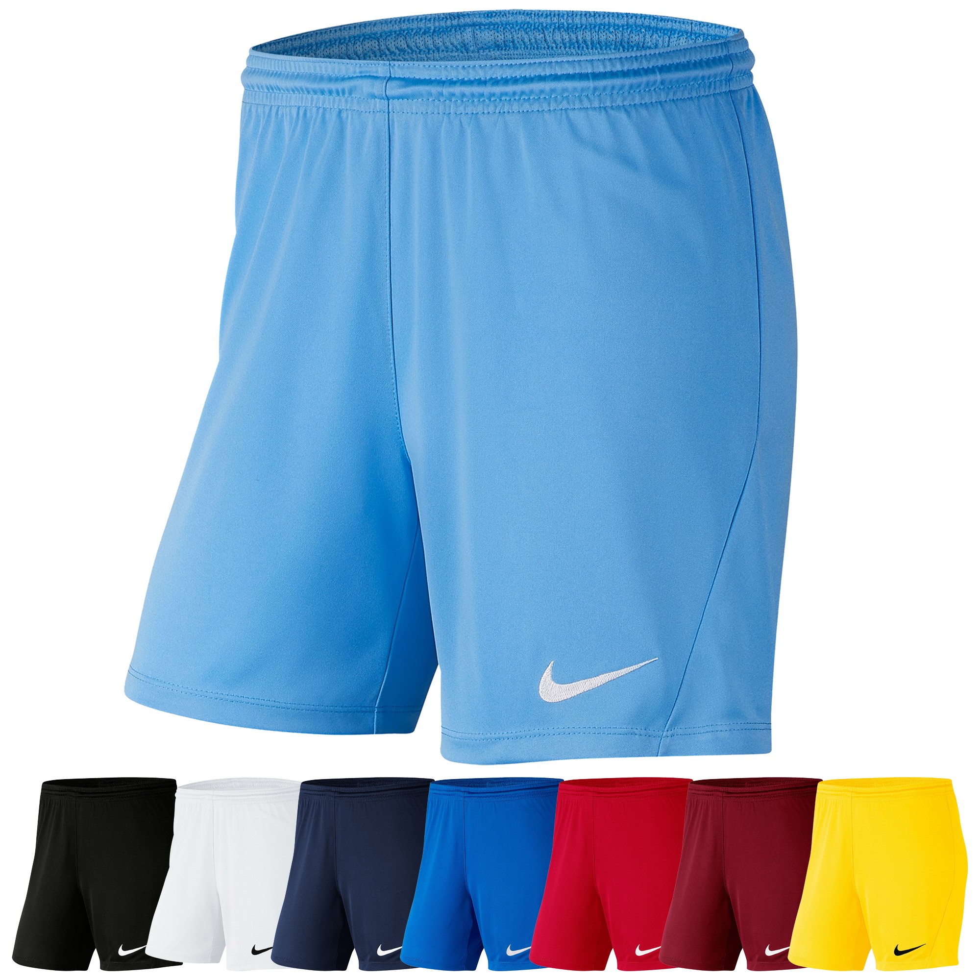 Short entraînement Femme Nike bleu ciel sur