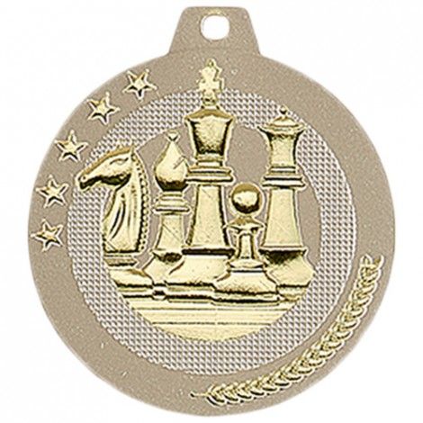 Médaille Echec 50 mm Or Médaille Echec 50 mm Or France Sport