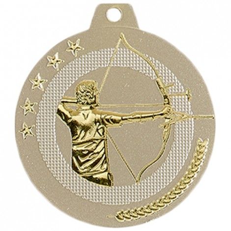 Médaille Tir à l'arc 50 mm Or Médaille Tir à l'arc 50 mm Or France Sport
