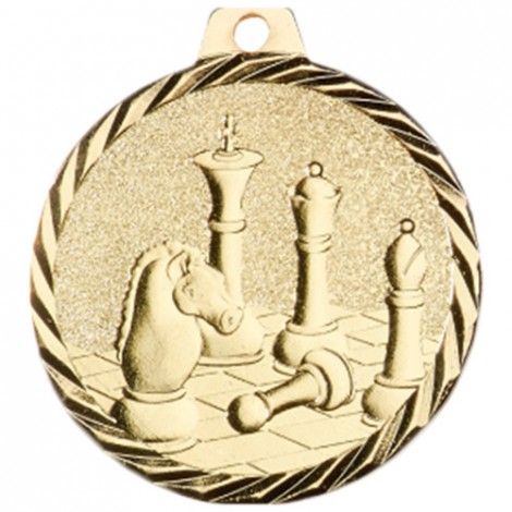 Médaille Echec 50 mm Or Médaille Echec 50 mm Or France Sport