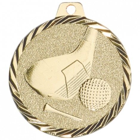 Médaille Golf 50 mm Or Médaille Golf 50 mm Or France Sport
