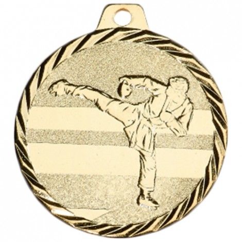 Médaille Karaté 50 mm Or Médaille Karaté 50 mm Or France Sport