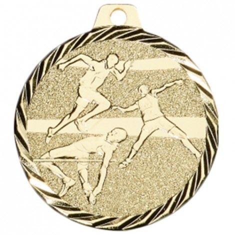 Médaille Athlétisme 50 mm Or Médaille Athlétisme 50 mm Or France Sport
