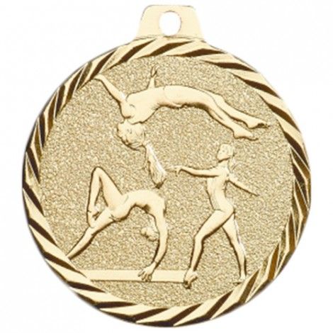 Médaille Gymnastique 50 mm Or Médaille Gymnastique 50 mm Or France Sport
