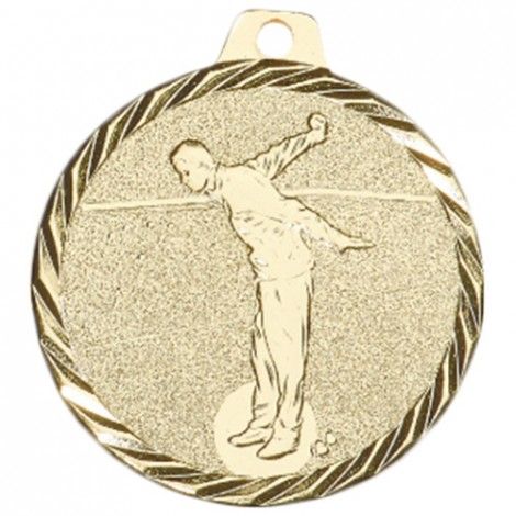 Médaille Pétanque 50 mm Or Médaille Pétanque 50 mm Or France Sport
