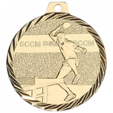 Médaille Tennis de table 50 mm Or Médaille Tennis de table 50 mm Or France Sport