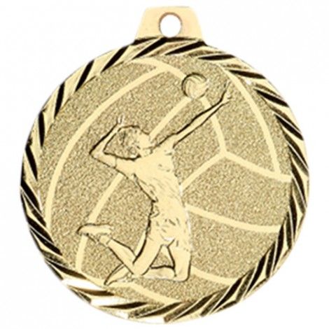 Médaille Volley-ball 50 mm Or Médaille Volley-ball 50 mm Or France Sport