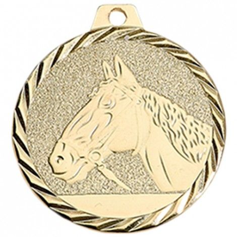Médaille Equitation 50 mm Or Médaille Equitation 50 mm Or France Sport