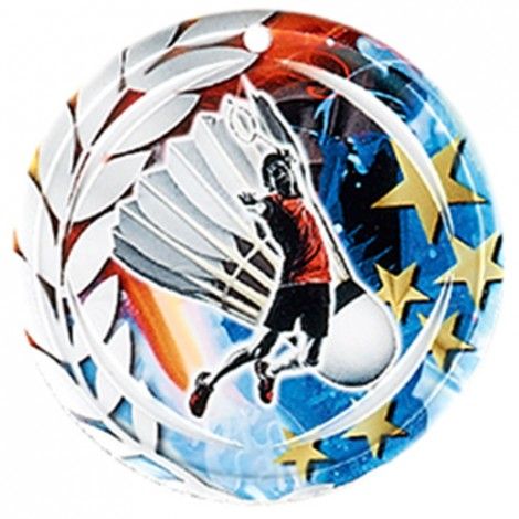 Médaille Céramique Badminton 70 mm Médaille Céramique Badminton 70 mm France Sport