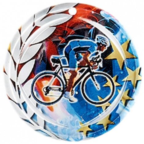 Médaille Céramique Cyclisme 70 mm Médaille Céramique Cyclisme 70 mm France Sport