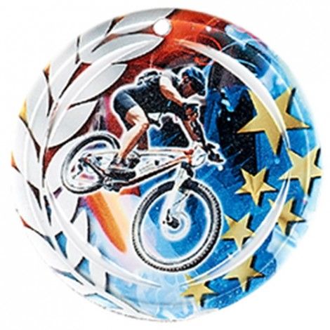 Médaille Céramique VTT 70 mm Médaille Céramique VTT 70 mm France Sport