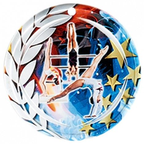 Médaille Céramique Gymnastique féminine 70 mm Médaille Céramique Gymnastique féminine 70 mm France Sport