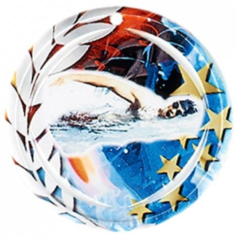 Médaille Céramique Natation 70 mm Médaille Céramique Natation 70 mm France Sport