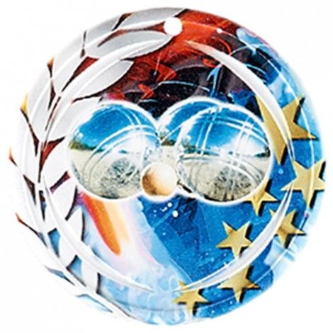 Médaille Céramique Pétanque 70 mm Médaille Céramique Pétanque 70 mm France Sport