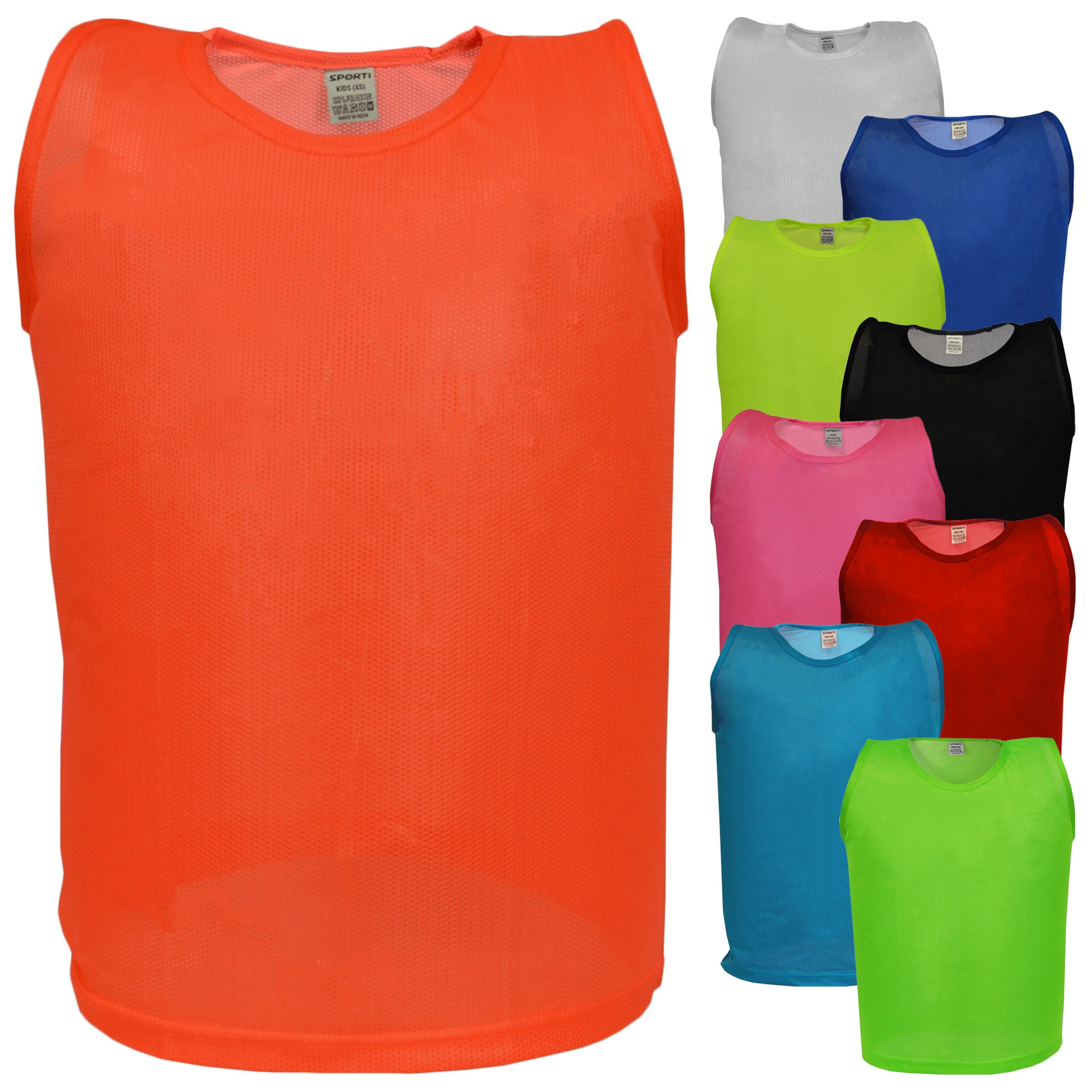 Accessoires d'entraînement football: chasubles, pompes, plots