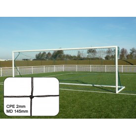 Filet de but de Foot à 8 maille 145 double Noir - Sporti 065001