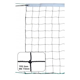 Filet de Volley Entraînement PE câblé 2mm et cordeau - Sporti 065087