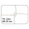 Filet sur mesure pour pare ballons Golf (au m²) Blanc