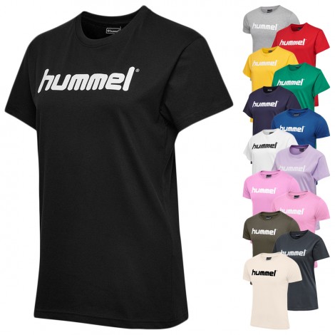 T-shirt cotton Logo HMLGO Femme Hummel