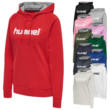 Sweat à capuche cotton Logo HMLGO Femme Hummel