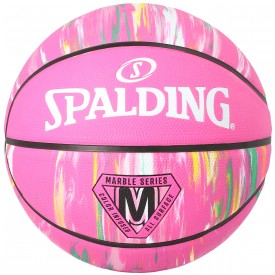 Ballon Marble Pink Rainbow Spalding