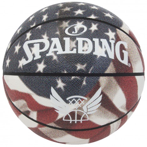 Ballon Trend Stars Stripes Rubber Spalding