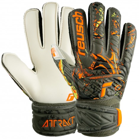 Gants de gardien Attrakt Solid Finger Support Jr Reusch