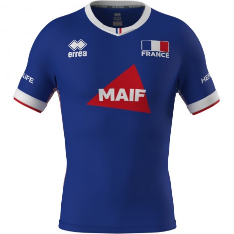 Maillot de match Officiel FFVB Bleu 2023 Errea