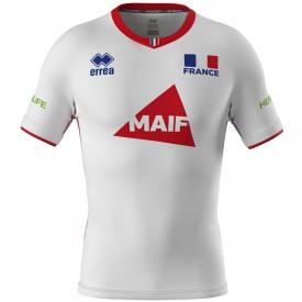 Maillot de match Officiel FFVB Blanc 2023 - Errea SMKH6C0497400FRV