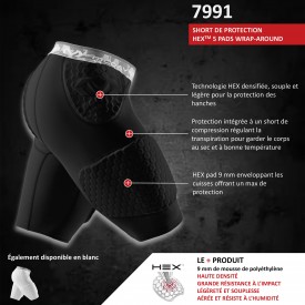 Short de protection Hex™ Wrap-around McDavid