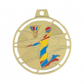 Médaille émaillée Basket-ball 70 mm - France Sport F_BX02D