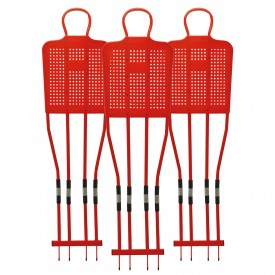 Lot de 3 Mannequins 180 cm - Rouge - Sporti S_063483