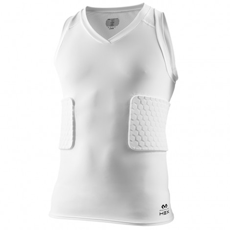 Débardeur De Compression McDavid Rembourré – Homme 2XL Blanc – Neuf