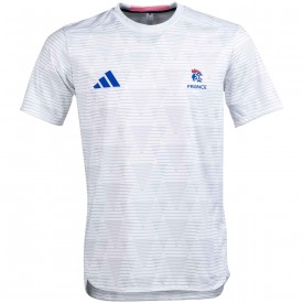 T-shirt d'entraînement extérieur France 25/26 - Adidas A_ATH-JP4257-WHITE-