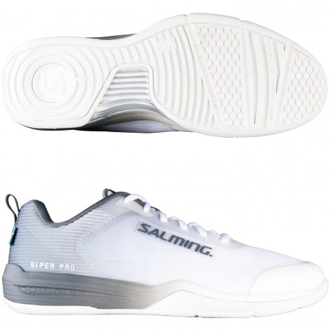 Chaussures Viper Pro Homme Blanc/Gris Salming