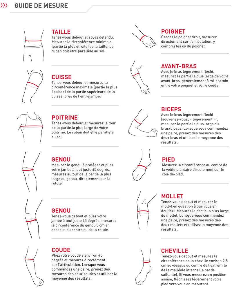 Guide des tailles Mc David